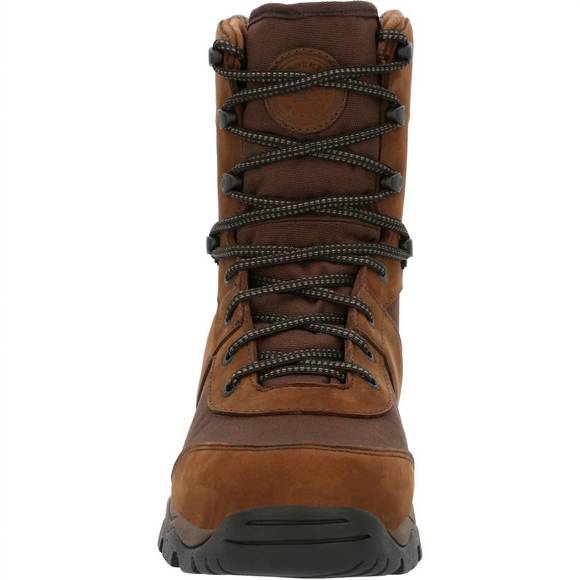 NEW ROCKY men's red mountain waterproof 400g insulated outdoor boot - wide width - Picture 3 of 5